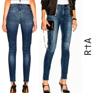 RTA NWT Monroe Italian Skinny Jeans Indie Wash, Size 25
